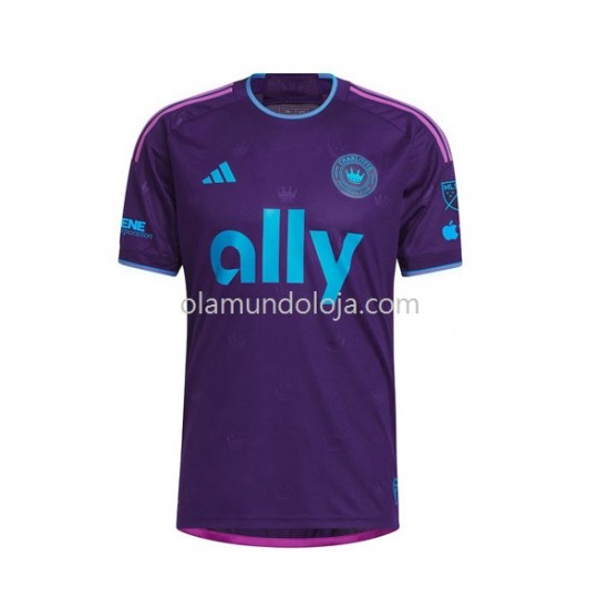 Camisola Charlotte FC Homem Equipamento Segundo 2023-2024 Manga Curta
